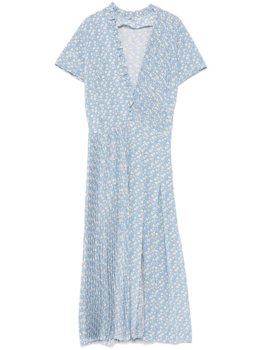 Ermanno Scervino Floral Print Wrap Midi Dress