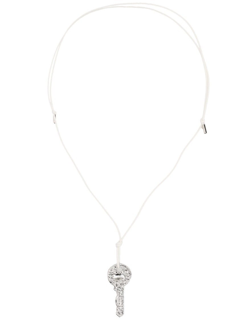 Mm6 By Maison Margiela Key Necklace Textured Adjustable