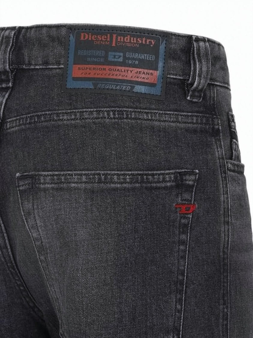 Diesel Faded Black Regular Fit Denim Jeans