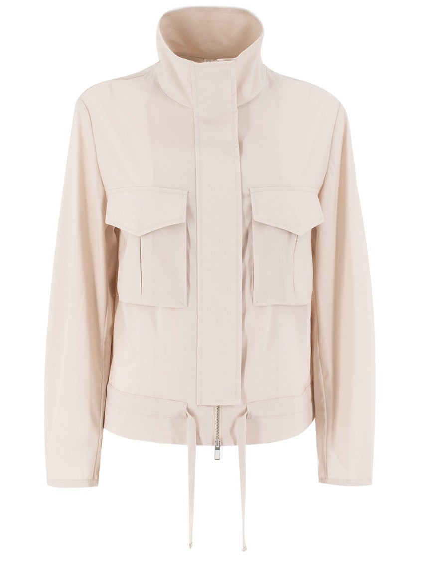 Duno Technical Fabric And Wool Blend Jacket