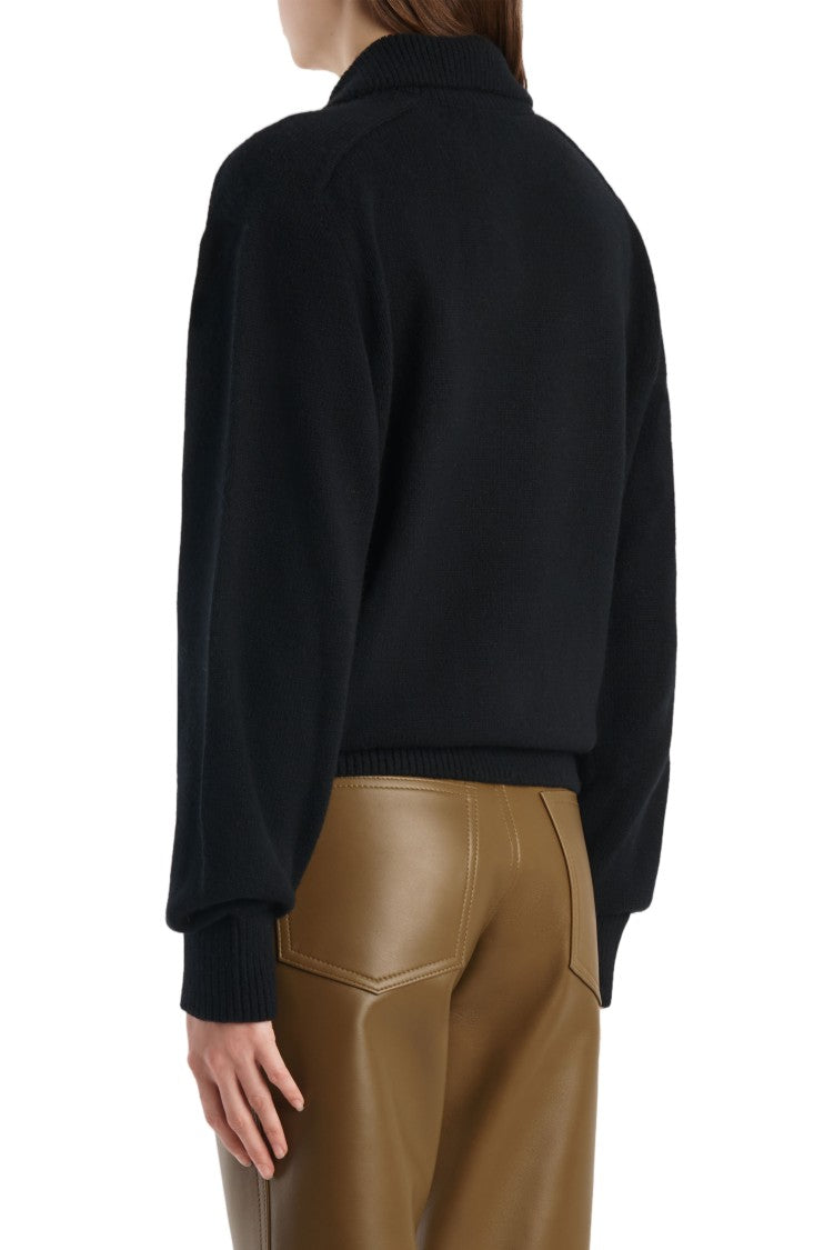Khaite Black Wool-Blend Jackson Sweater