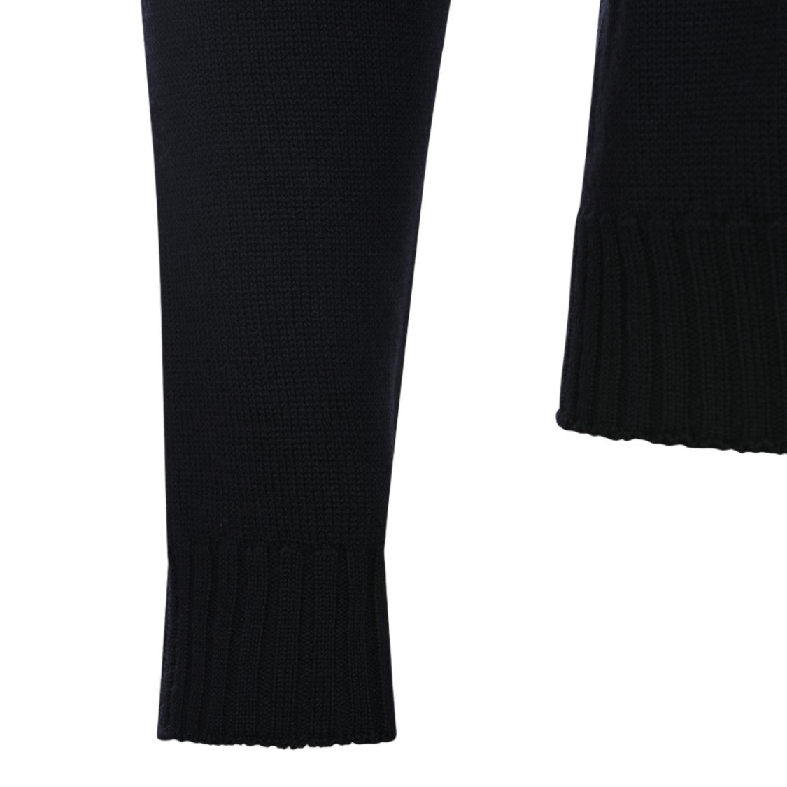 Vivienne Westwood High Neck Black Sweater With Ribbed Cuffs