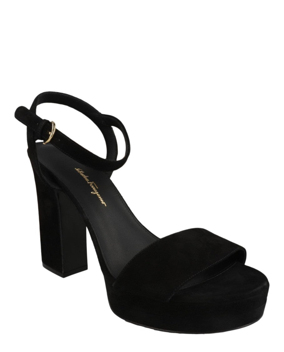 Ferragamo Trento 2 Suede Platform Sandals