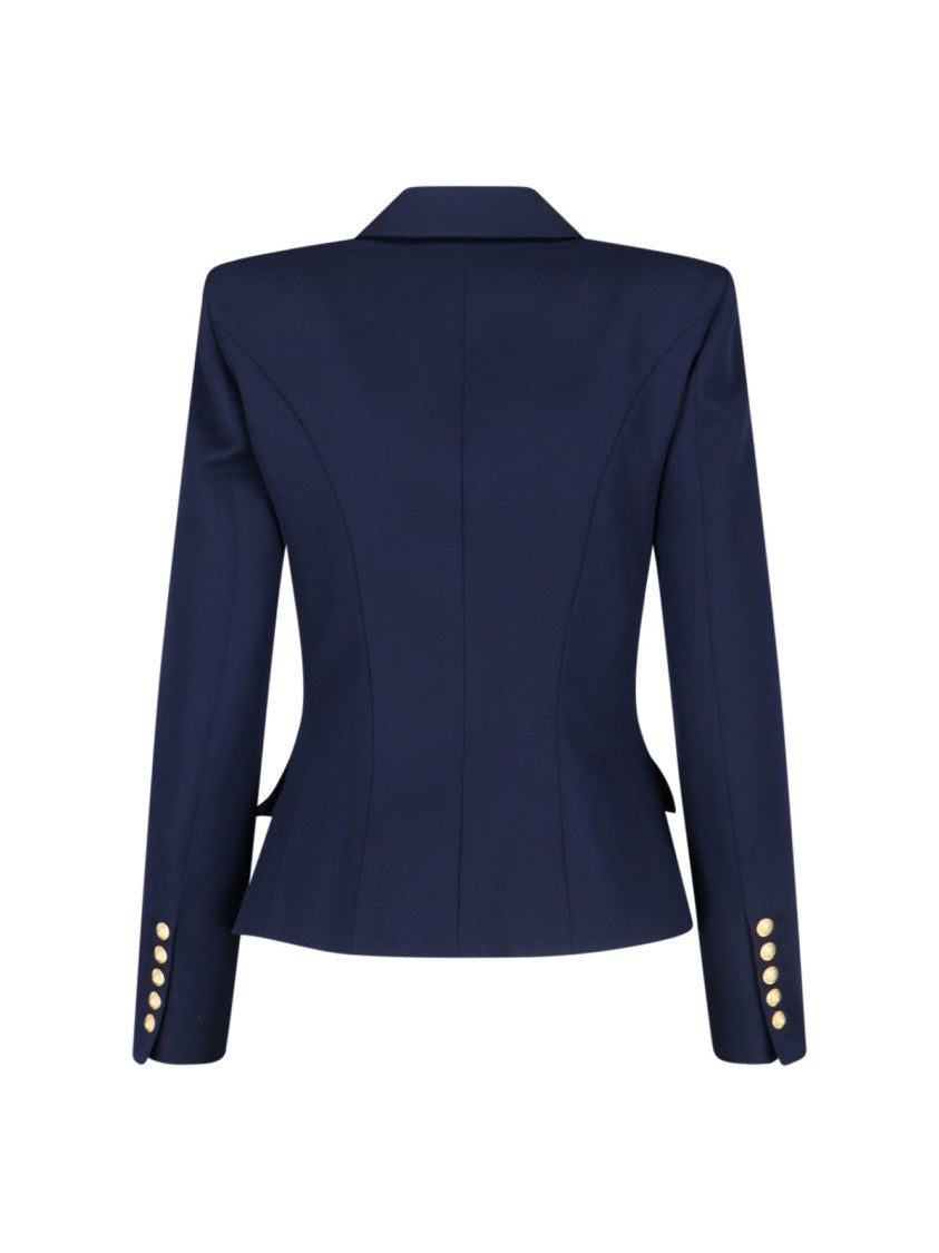 Balmain Double-Breasted Blazer – Blue