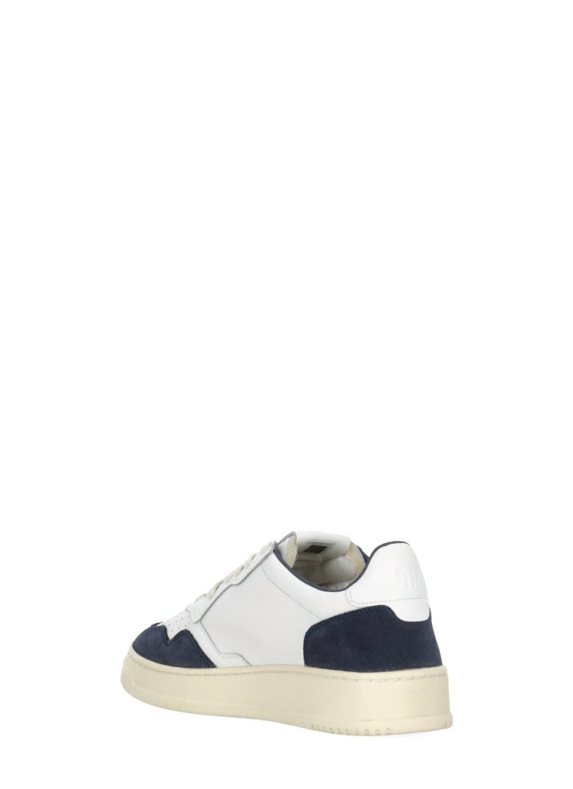 Autry White Leather Suede Insert Sneakers
