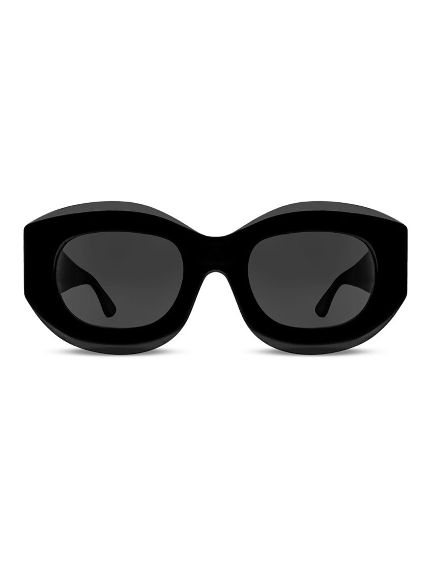 Thierry Lasry Black Trophy Chunky Rectangular Sunglasses