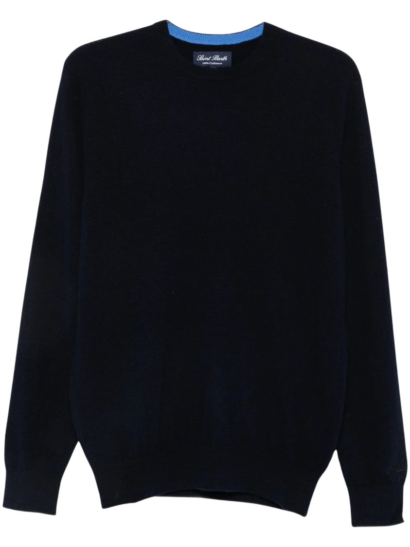 Mc2 Saint Barth Ribbed Regent Crewneck Cashmere Sweater