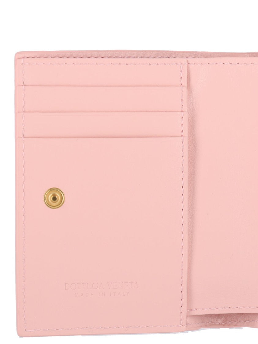 Bottega Veneta Small Bi-Fold Wallet – Pink