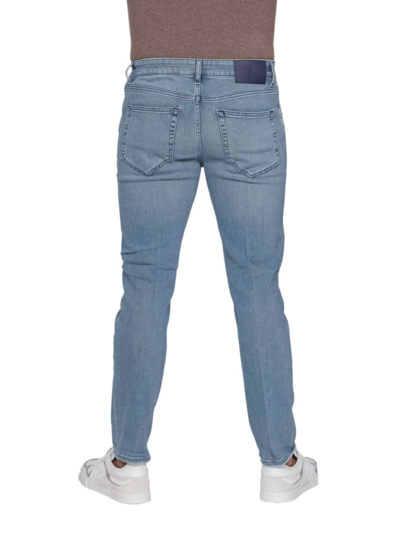 Pt Torino Slim-Fit Light Blue Denim Jeans With Classic Five-Pocket Design