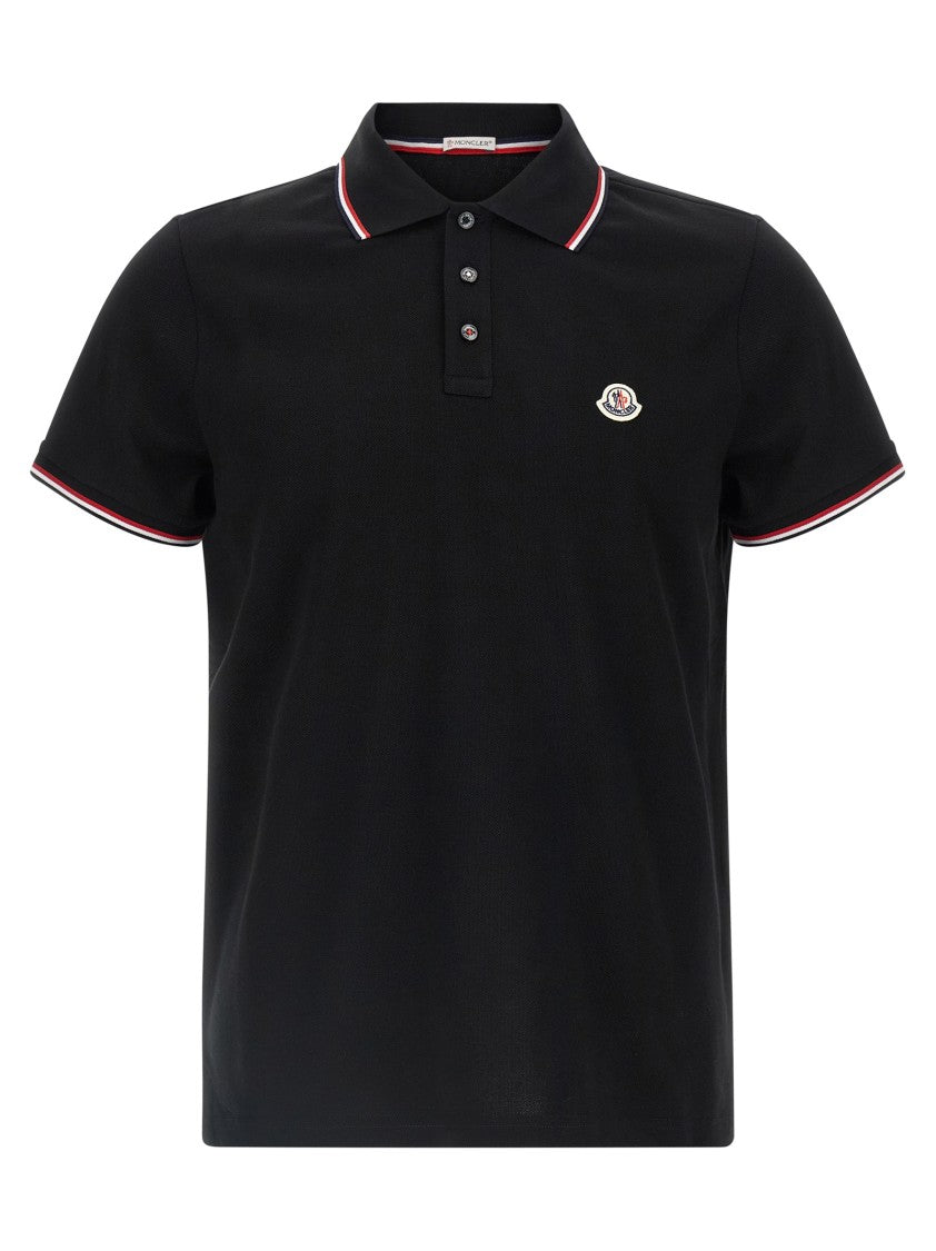 Moncler Piqué Cotton Polo Shirt