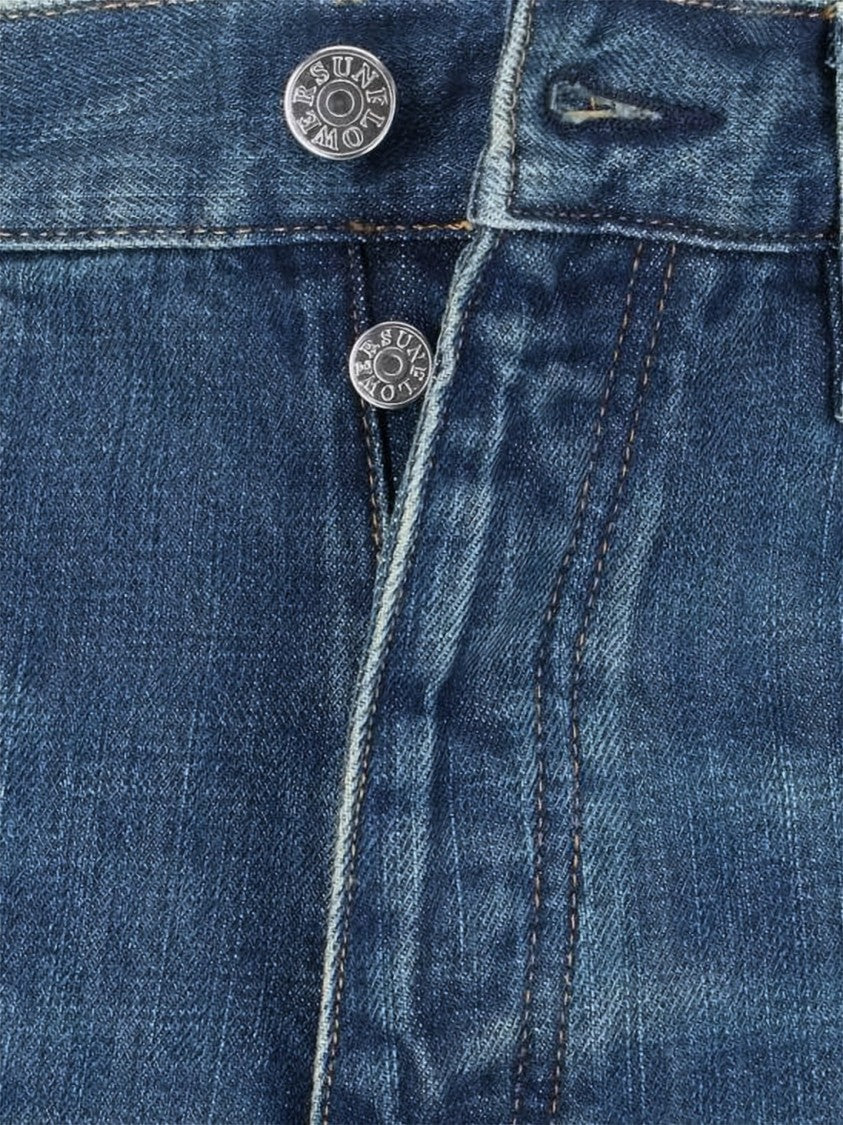 Sunflower Relaxed Fit Wide-Leg Denim Pants With Classic Five-Pocket Design