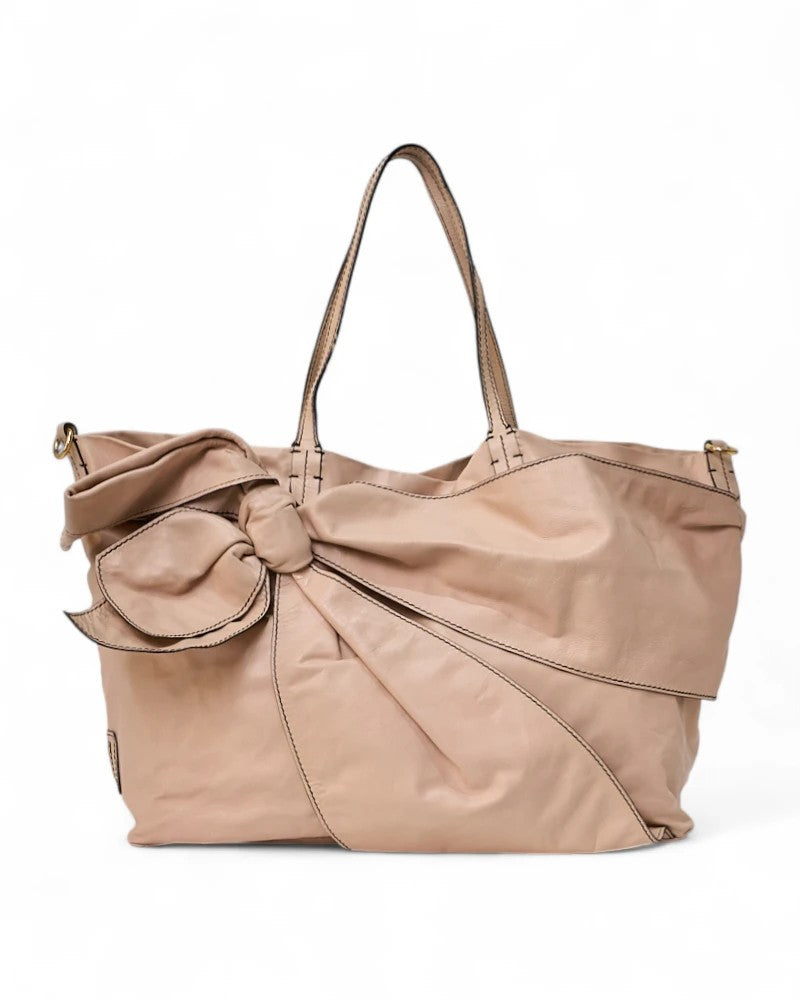 Valentino Medium Pink Bow Shopper