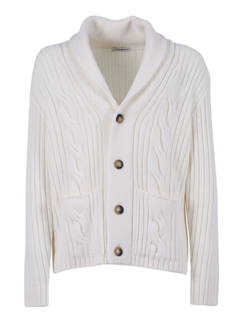 Kangra Cashmere Shawl Collar Cardigan