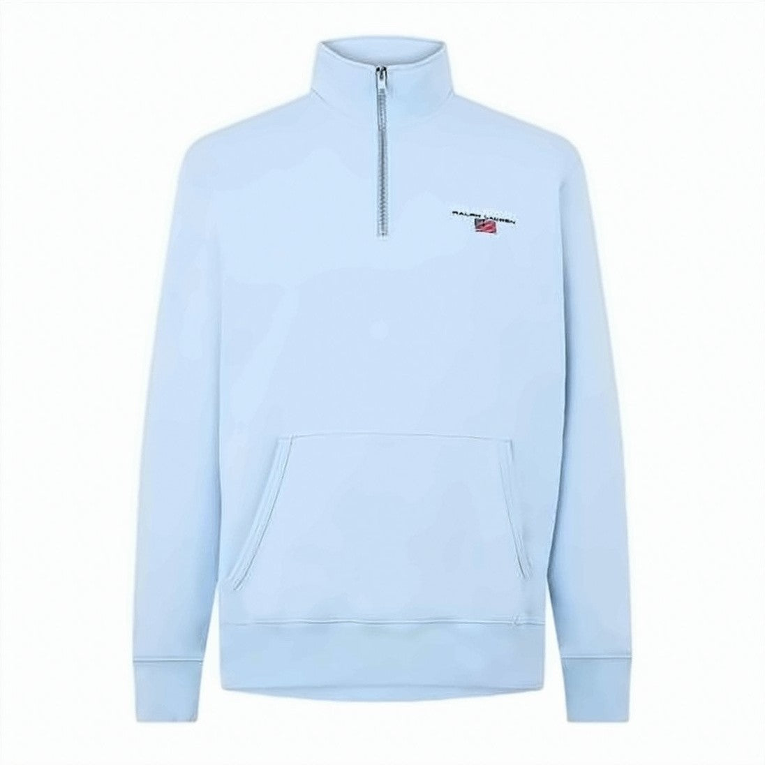Polo Ralph Lauren Light Blue Quarter-Zip Fleece Sweatshirt