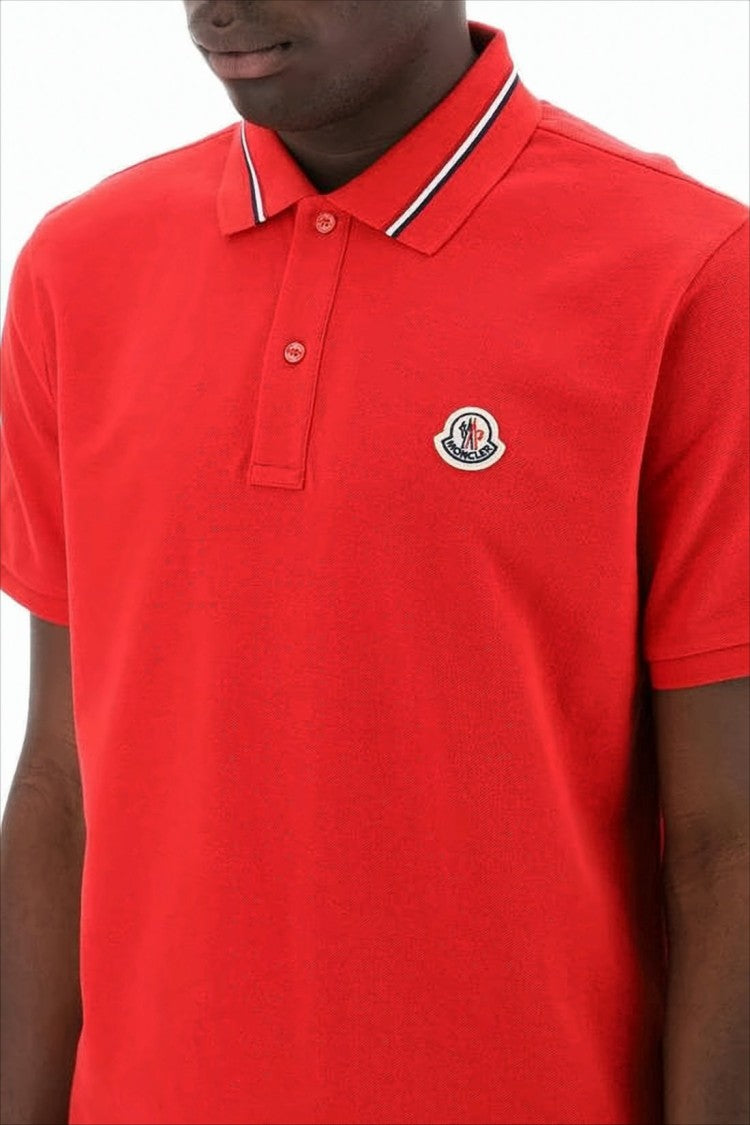 Moncler Classic Red Polo Shirt