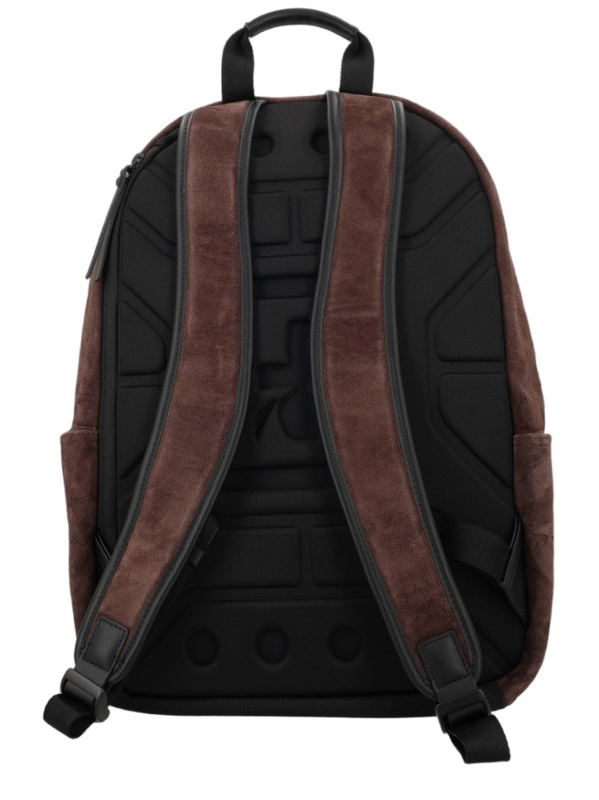 Premiata Blade Brown Suede Finish Backpack