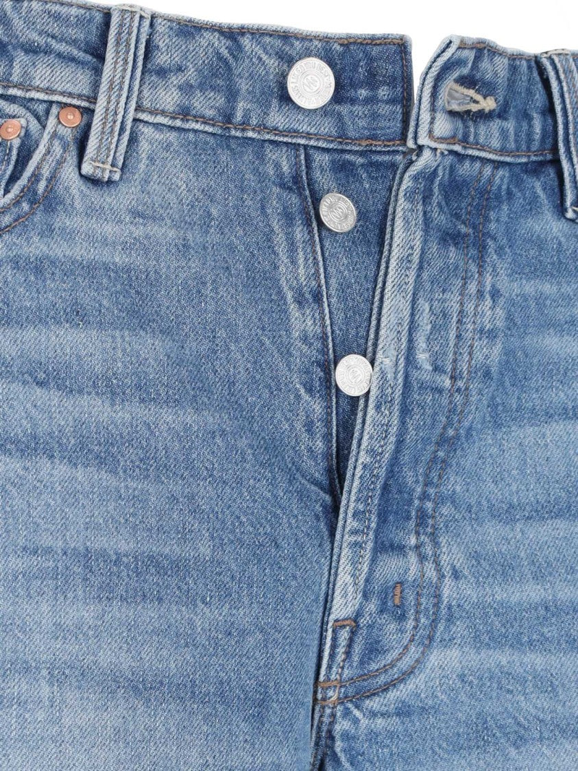 Mother "The Ditcher Roller Sneak" Palazzo Jeans – Light Blue