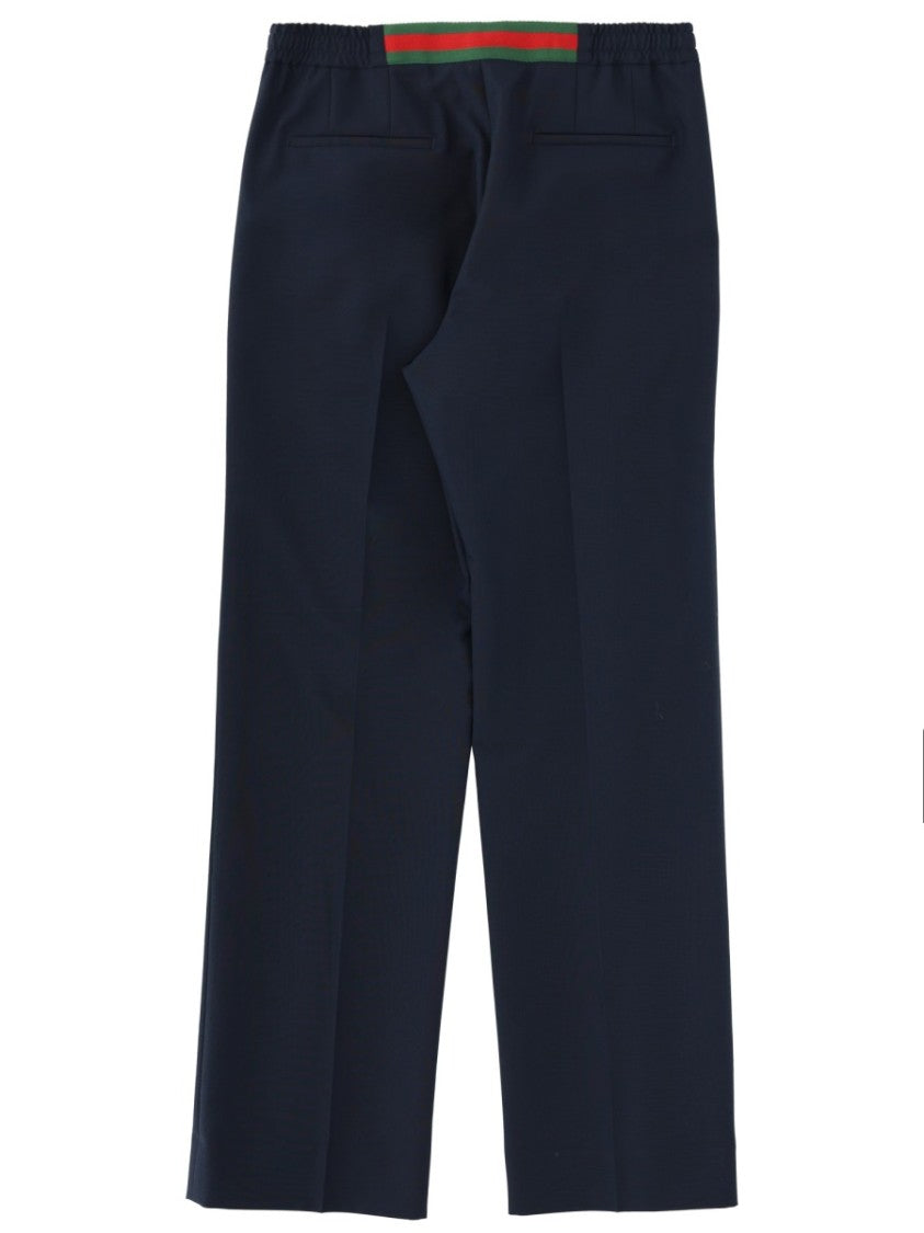 Gucci Straight-Leg Technical Panama Pants With Tailored Details