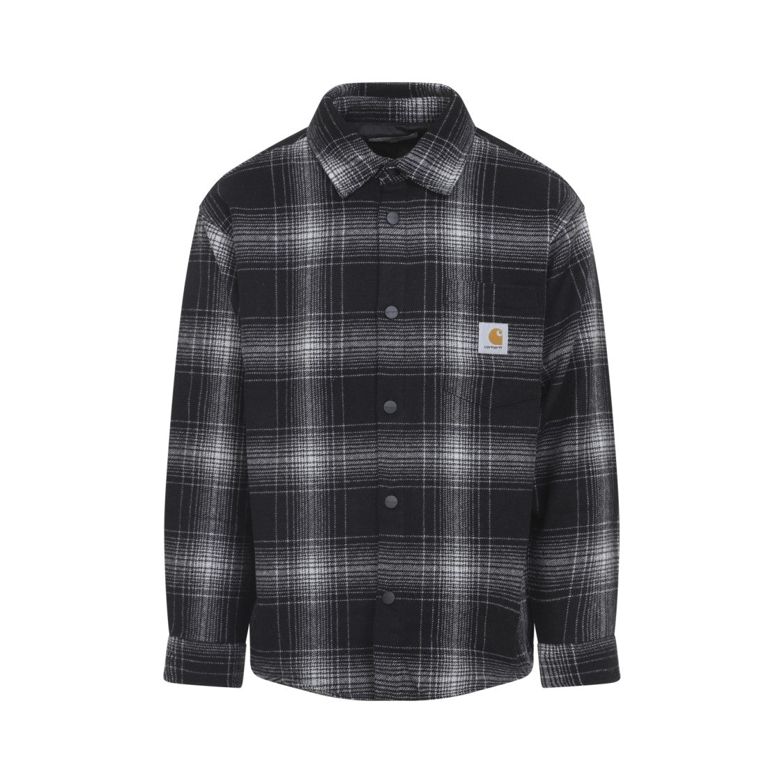 Carhartt Wip Plaid Wool Blend Button-Up Shirt With Classic Detailing