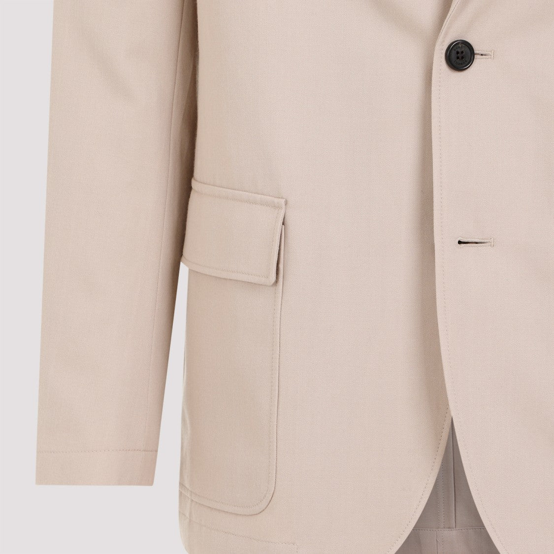 Dunhill Biscuit Wool Convertible Jacket