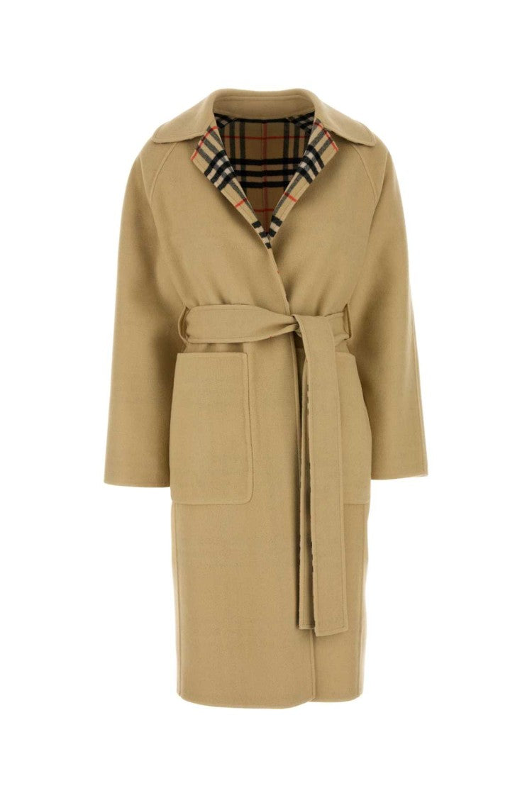 Burberry Beige Wool Reversible Coat