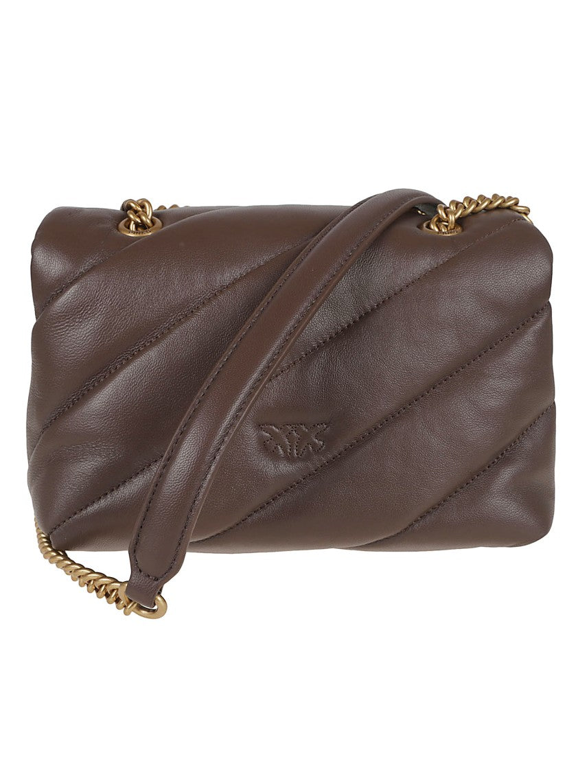 Pinko Quilted Leather Shoulder Bag