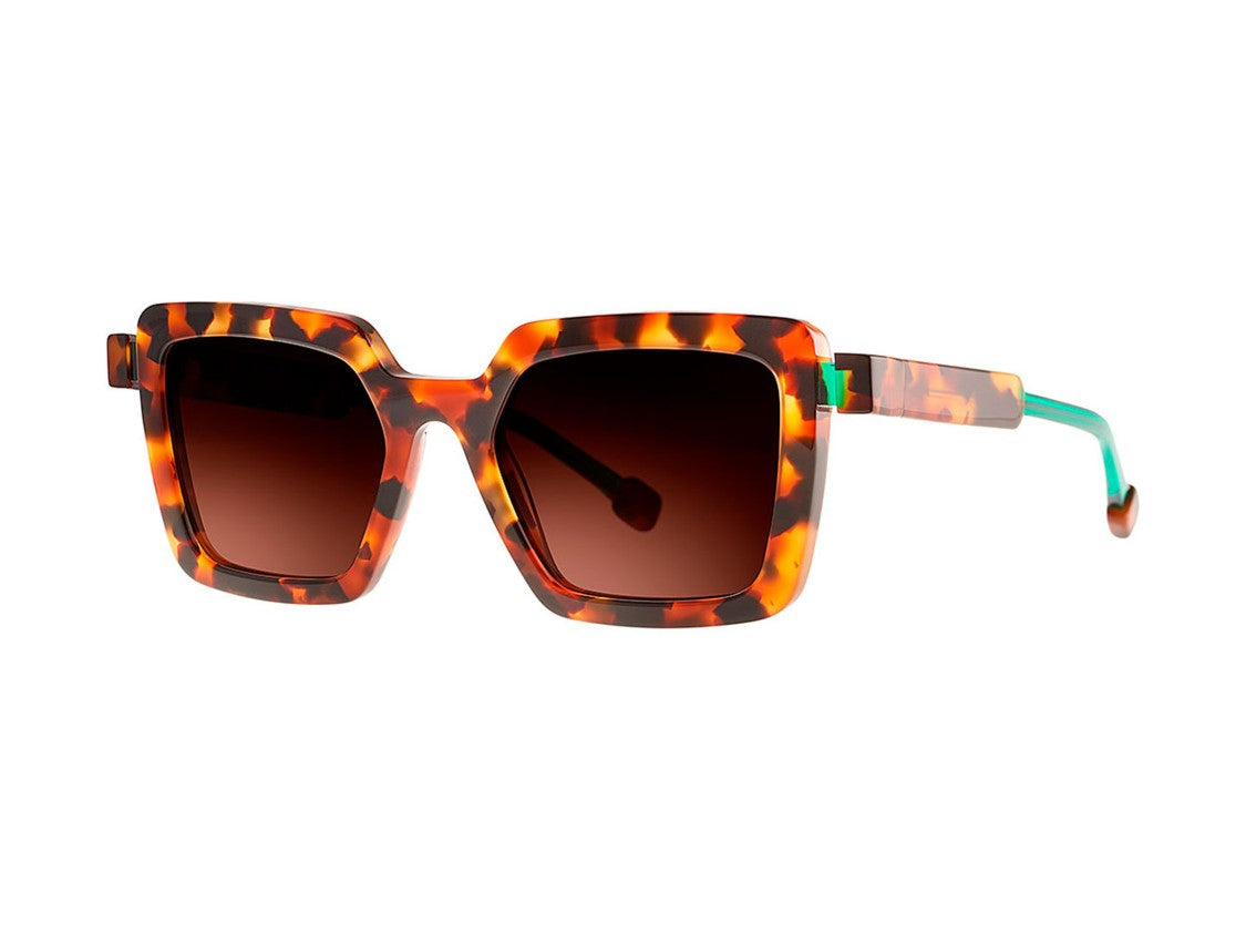 Theo Pedal Tortoiseshell Oversized Square Frame Sunglasses