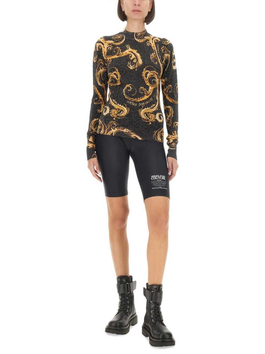 Versace Jeans Couture Lurex Knit T-Shirt