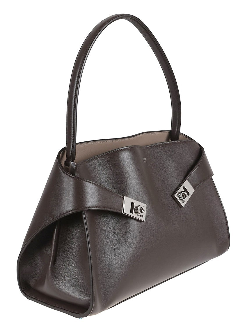 Ferragamo Soft-Structured Shoulder Bag With Palladium Buckle Details