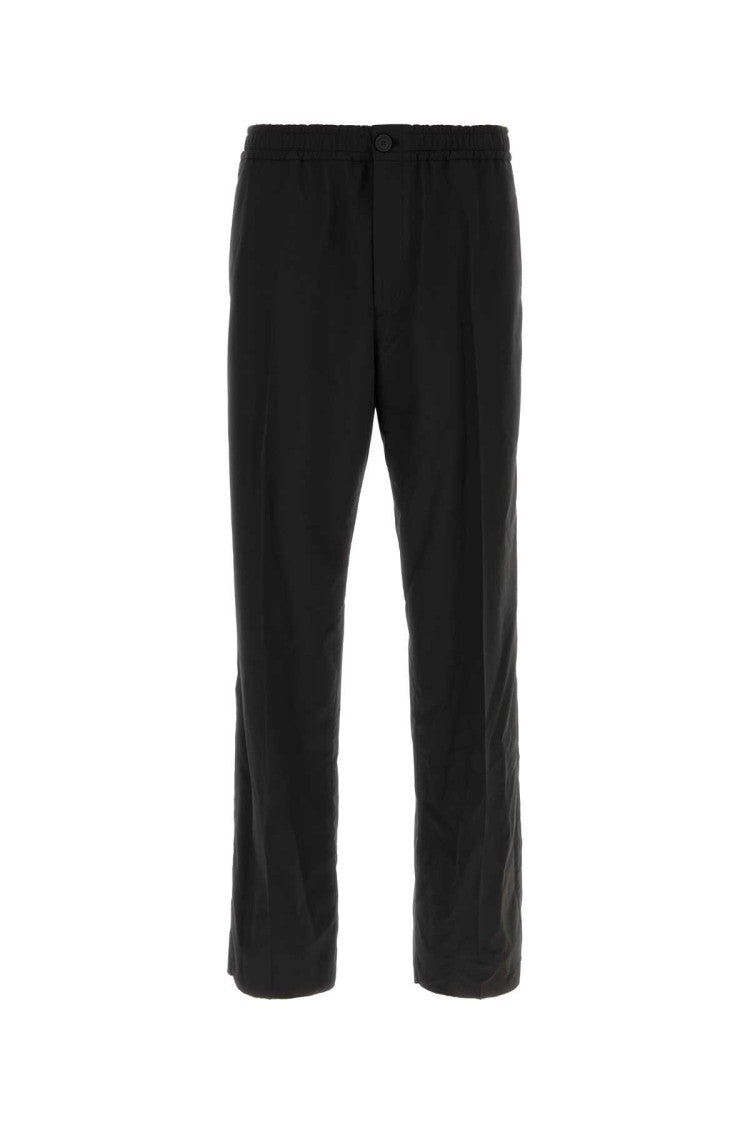 Salvatore Ferragamo Black Wool Blend Pant