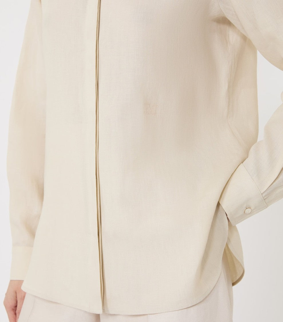 Max Mara Silk Shirt With Concealed Button Placket