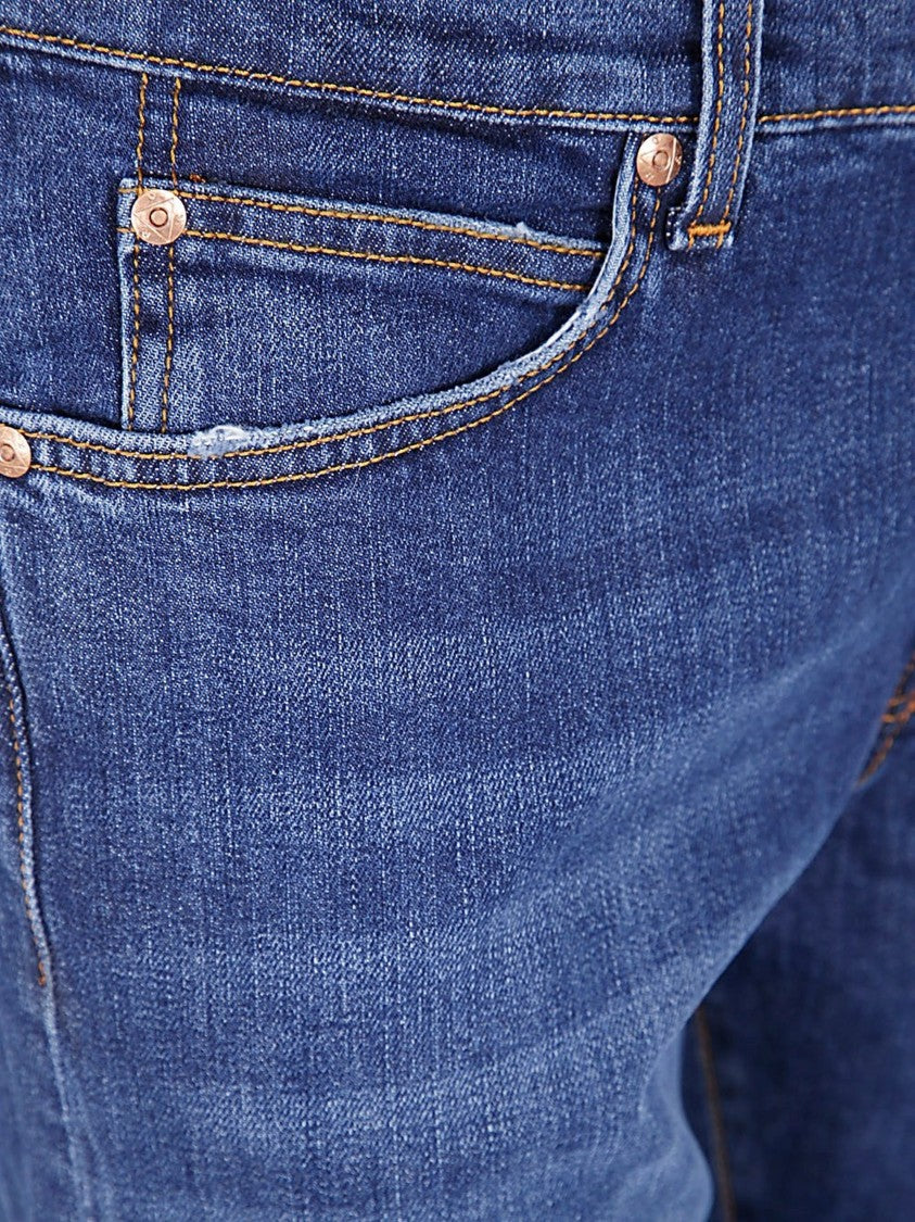Roy Roger's Logo Patch Straight-Leg Jeans