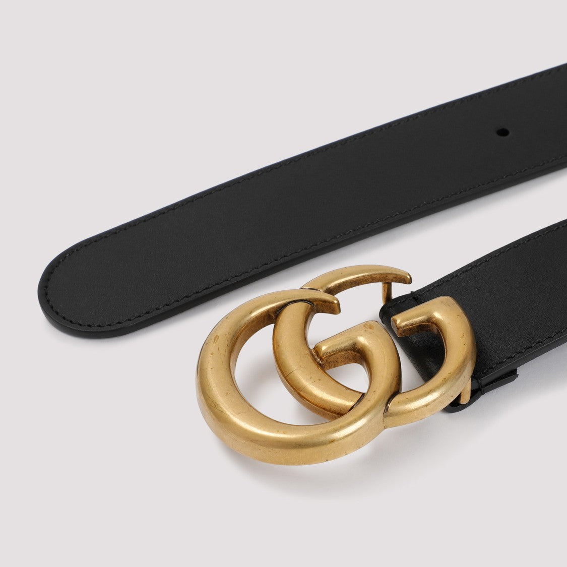 Gucci Black Leather Belt