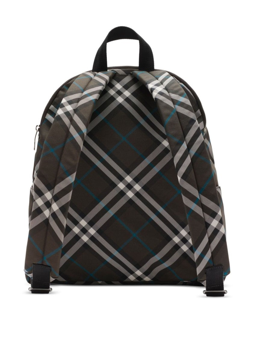 Burberry Plaid Patterned Backpack