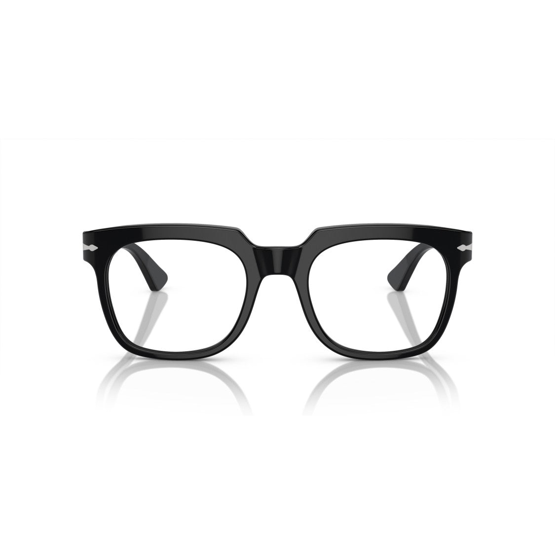 Persol 0Po3325v Square Frame Eyeglasses With Silver Arrow Detail