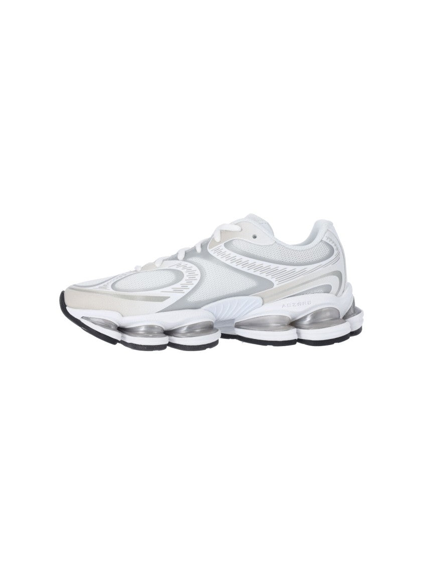 New Balance White 2000 Fabric Mesh Sneakers