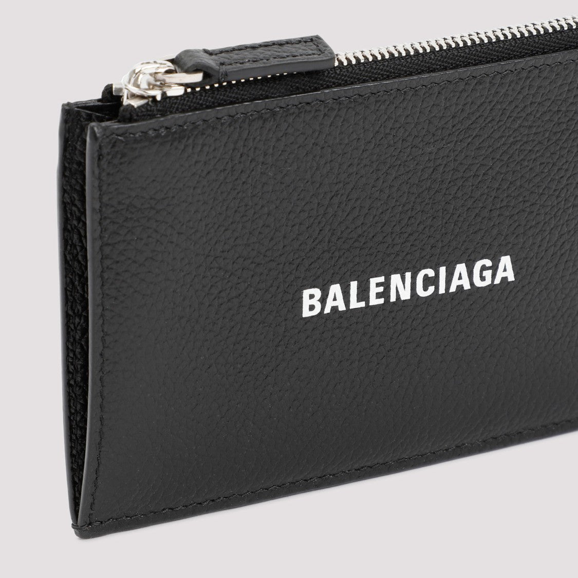 Balenciaga Black Leather Cash Coin