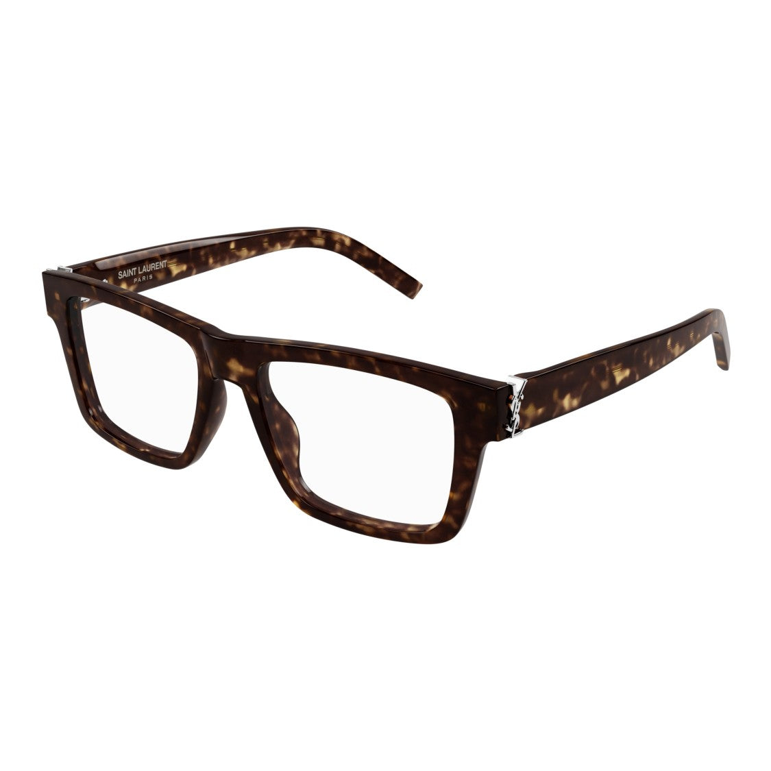 Saint Laurent Sl M10_B Bold Rectangular Tortoiseshell Frame Eyeglasses