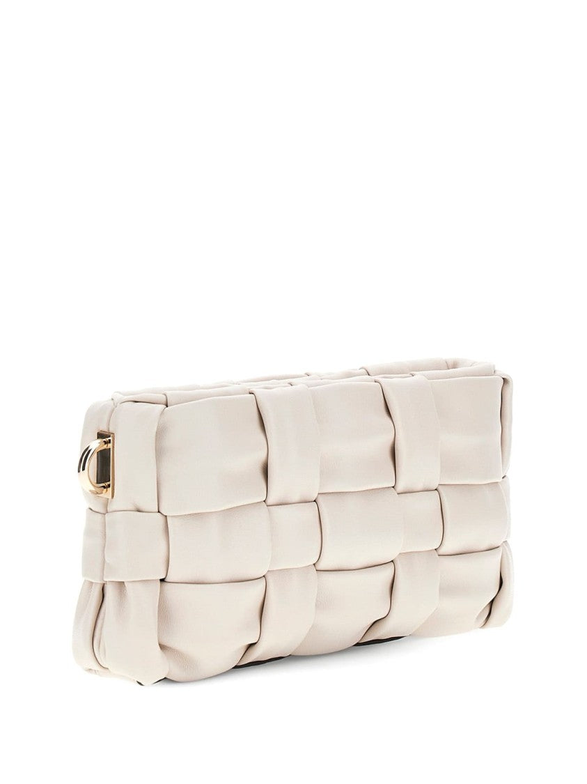 Guess Woven Faux Leather Shoulder Bag