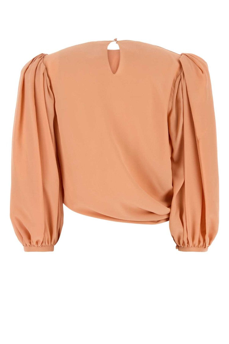Chloé Salmon Crepe Top