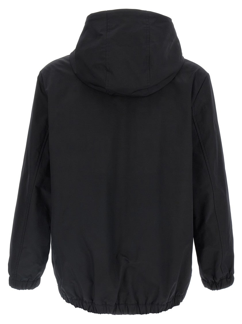 Valentino Garavani Nylon Hooded Jacket With Drawstring