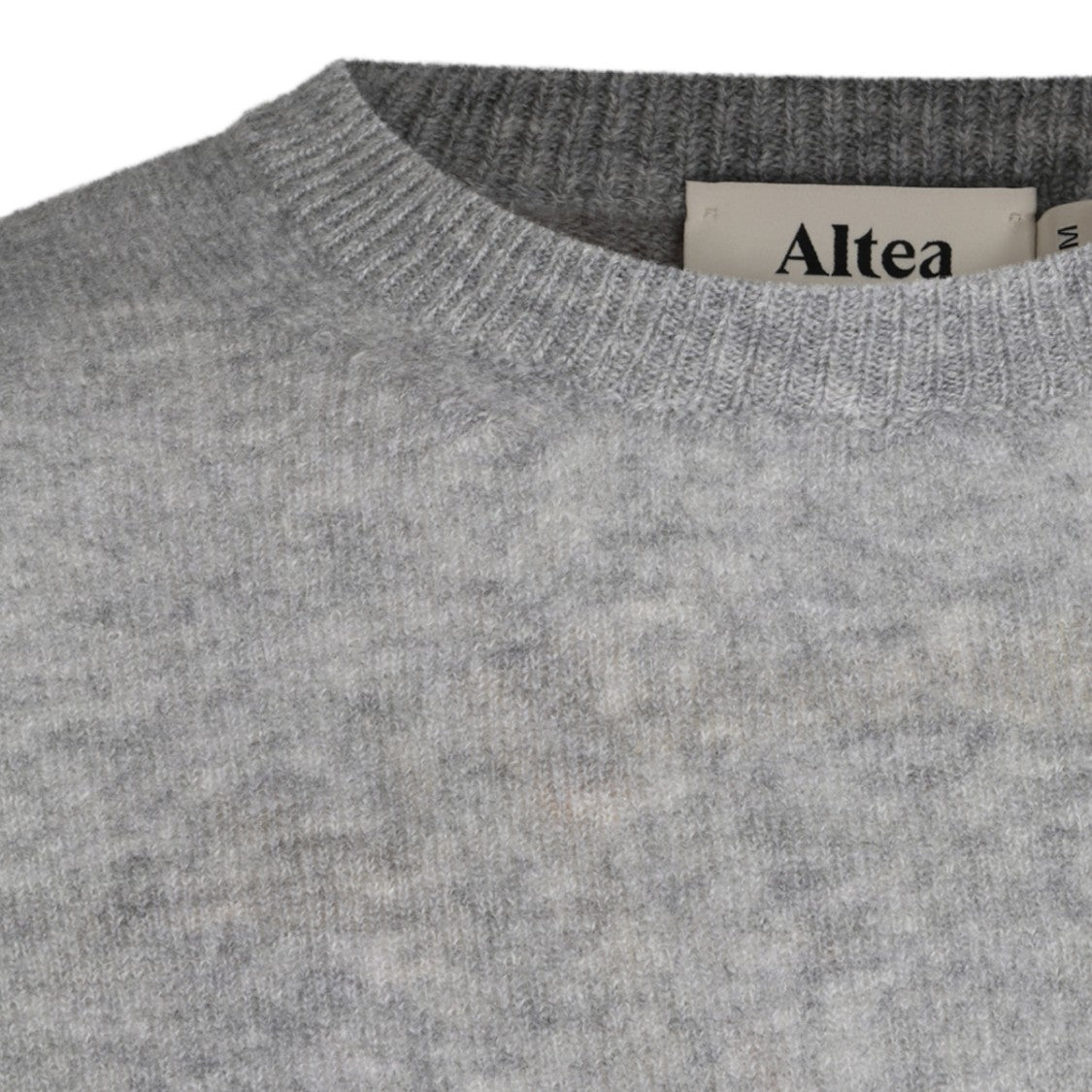 Altea Classic Crew Neck Heathered Knit Sweater