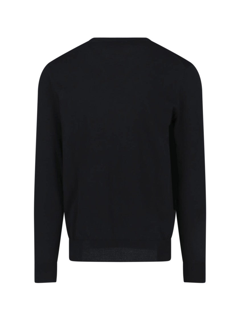 Polo Ralph Lauren Timeless Black Sweater With Ribbed Detailing