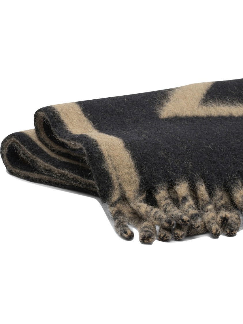 Alexander Mcqueen Bold Logo Mohair Scarf
