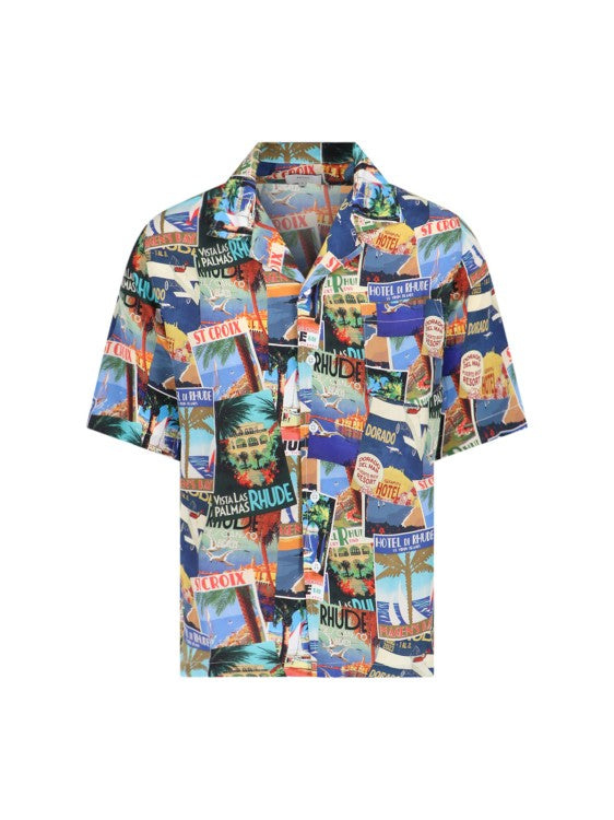 Rhude Printed Silk Shirt