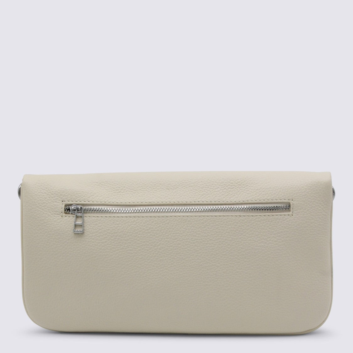 Zadig & Voltaire White Rock Grained Leather Shoulder Bag