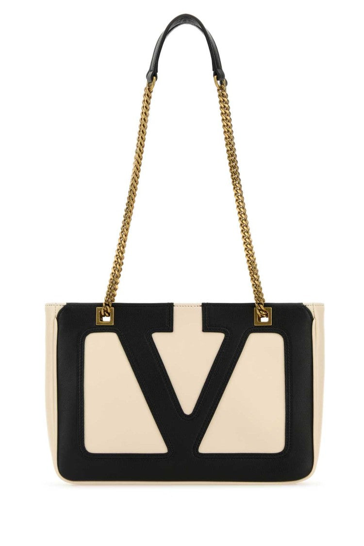 Valentino Garavani Ivory Nappa Leather Small Viva Superstar Shoulder Bag