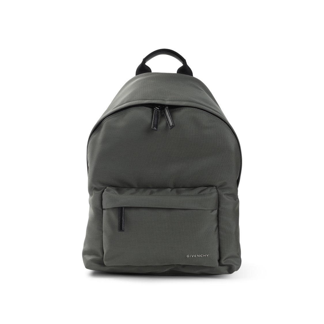 Givenchy Green Salvia Polyamide Backpack With Black Leather Accents