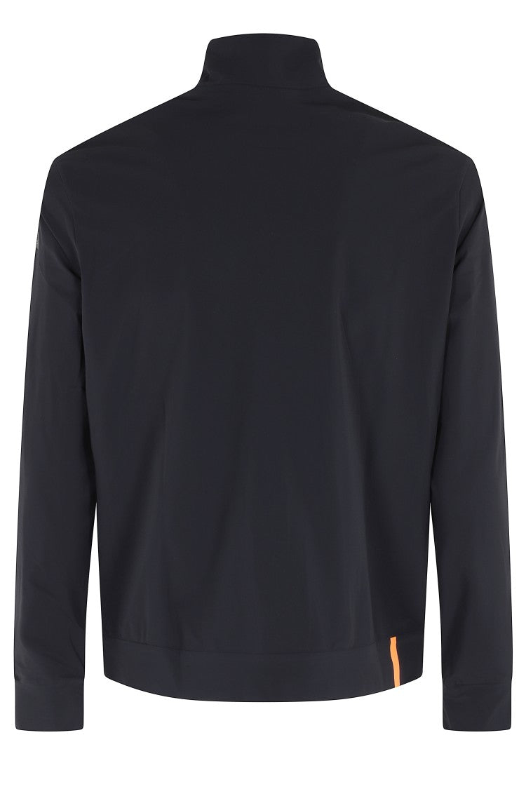 Rrd Navy Blue Surflex Full Zip Mock-Neck Polyamide Sweatshirt