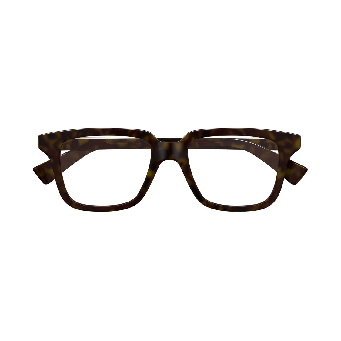 Bottega Veneta Bv1365o Tortoiseshell Square Frame Eyeglasses